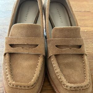 Sanctuary Tan Wedge Shoes Suede Slip-On
